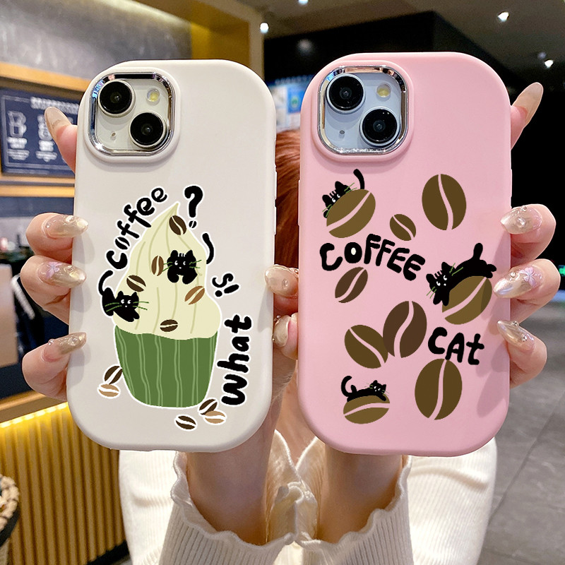 เคสสำหรับ Realme C67 Realme 12 Lite เคสโทรศัพท์เมล็ดกาแฟแมวกันกระแทกกลมและอ้วน ราคา ถูกที่สุด ดีลบีเคเค แกลเลอรีภาพที่ 4