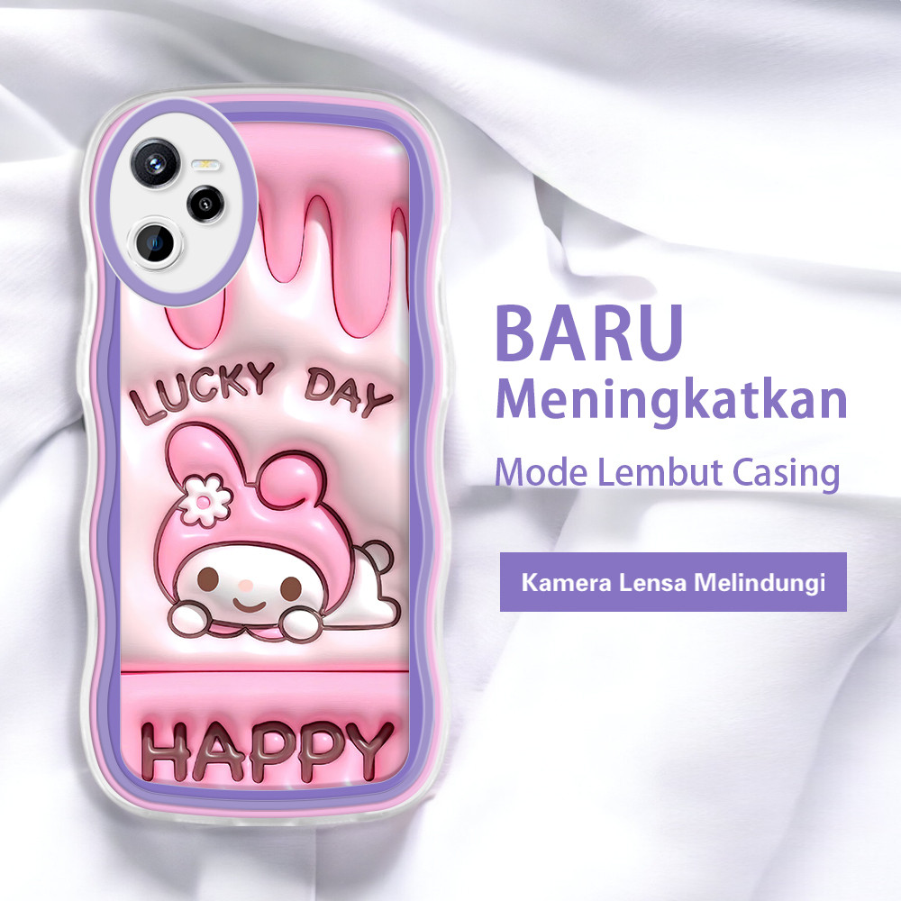 Jasouwe Realme 2 Pro Narzo 20 30 30A 20A 50 Pro 50i 50A Prime Q5 ล่าสุด HP ปลอกรูปแบบ Melodi 3D soft