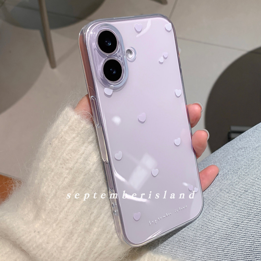 UNGU หัวใจสีม่วง Simple Casing Vivo Y31d Y11d T5 Pro 5G Y31d V70 Y05 V60 Lite Y400 Y29 V50 V40 Lite 