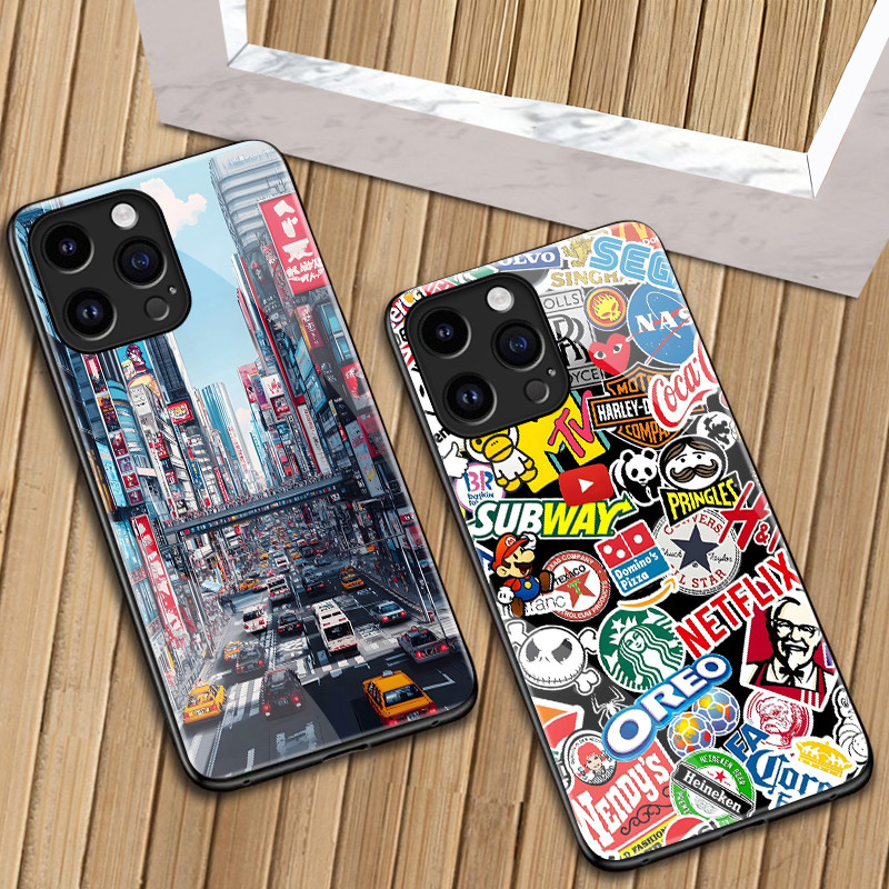 เคสสำหรับ Xiaomi Redmi Note 8 Note 8T Note 8 Pro เคสโทรศัพท์แบรนด์อินเทรนด์เปลือกแก้วกันกระแทก - รูปที่ 7