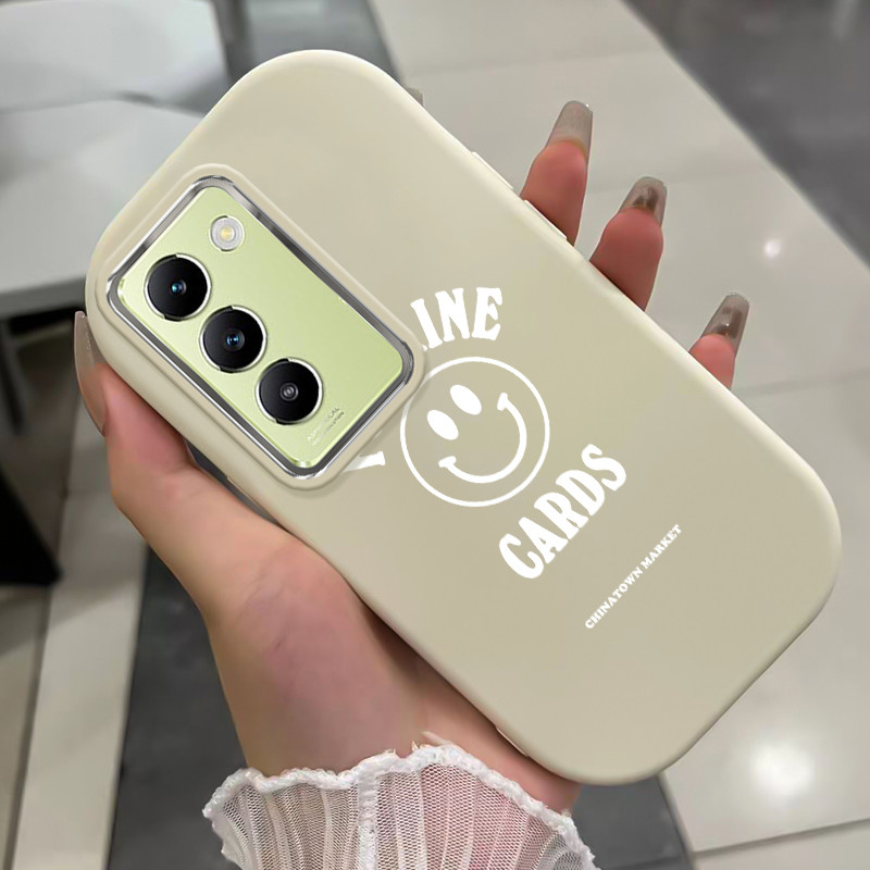 เคสสำหรับ VIVO Y100 5G เคสโทรศัพท์รอยยิ้มกันกระแทกกลมและอ้วน ราคา ถูกที่สุด ดีลบีเคเค แกลเลอรีภาพที่ 3