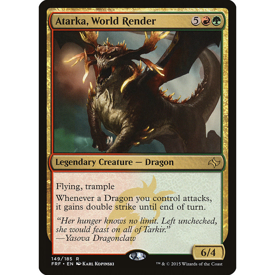Atarka, World Render การ์ด Magic the Gathering [MTG] ของแท้