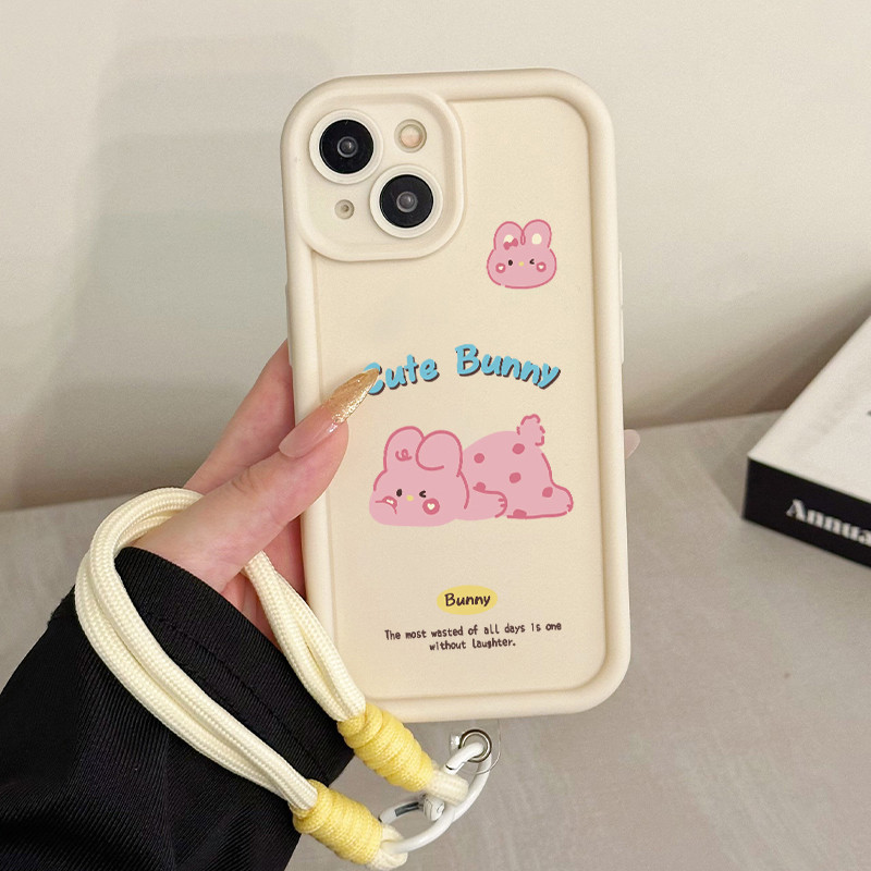 เคสสำหรับ OPPO A3 4G A3 Pro 5G A3X 4G A3X 5G A40 A60 5G เคสโทรศัพท์บุคลิกสุนัขกระต่ายซิลิโคนสายคล้องกันกระแทก ราคา ถูกที่สุด ดีลบีเคเค แกลเลอรีภาพที่ 8