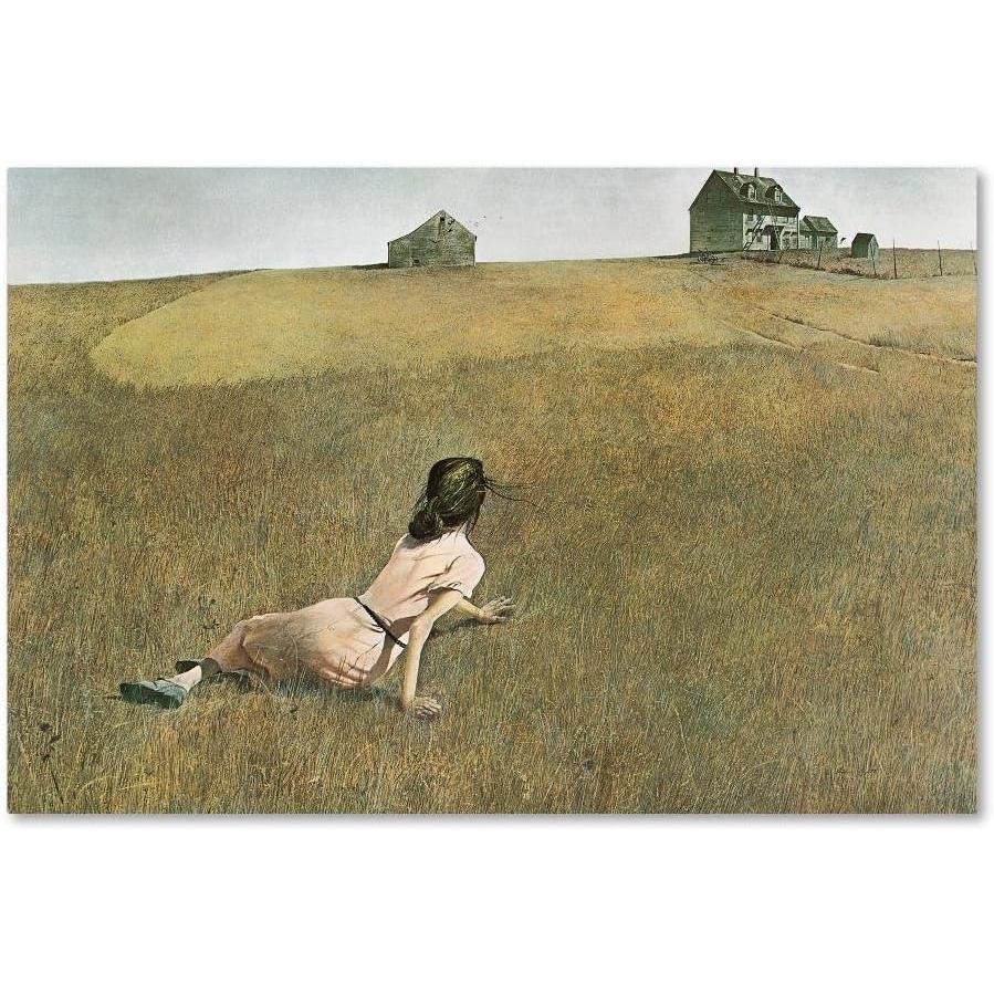 Christines World By Andrew Wyeth 22x32 นิ้ว Canvas Wall Art