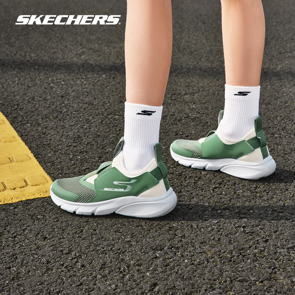 Skechers สเก็ตเชอร์ส รองเท้าเด็กผู้ชาย Boys Skech Faster Shoes - 403866L-GRN