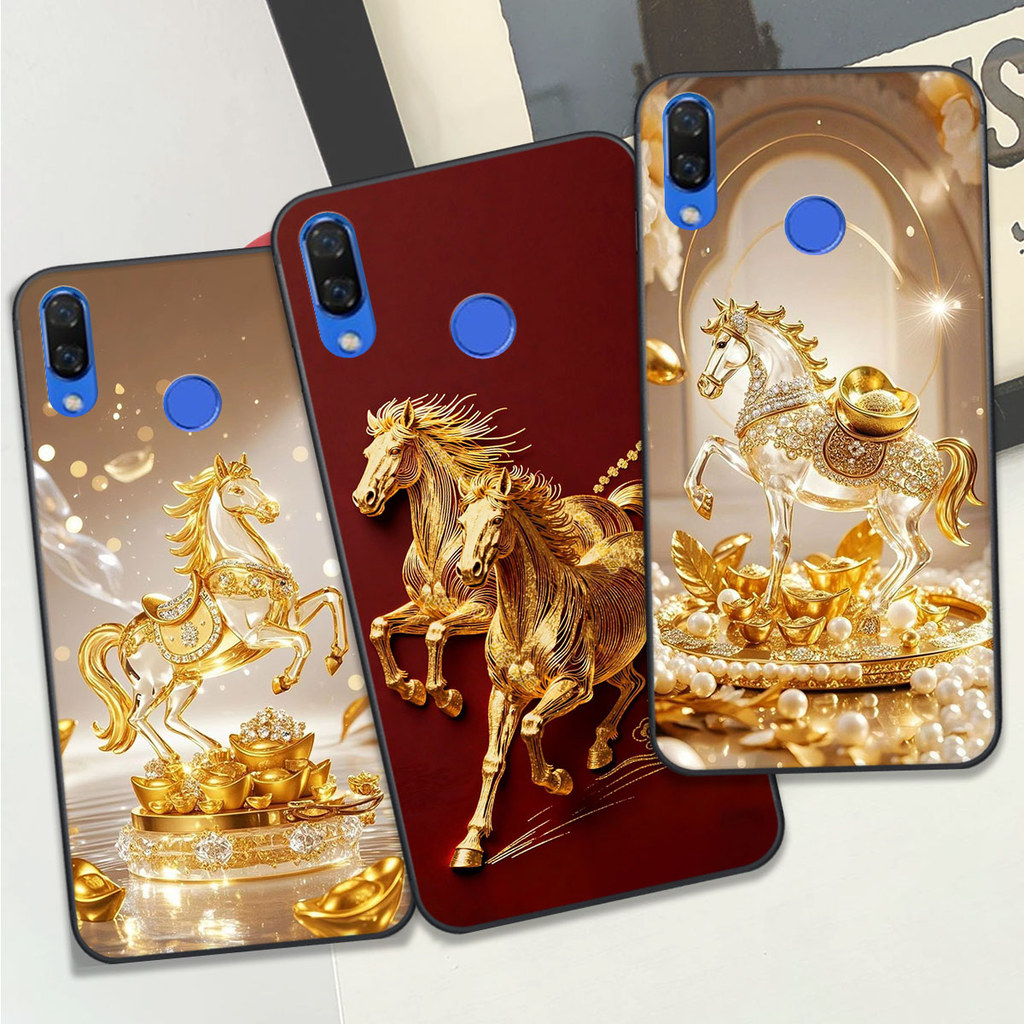 เคส Huawei Nova 3 / Nova 3i พิมพ์ลายม้าสีเหลือง เคส Clover