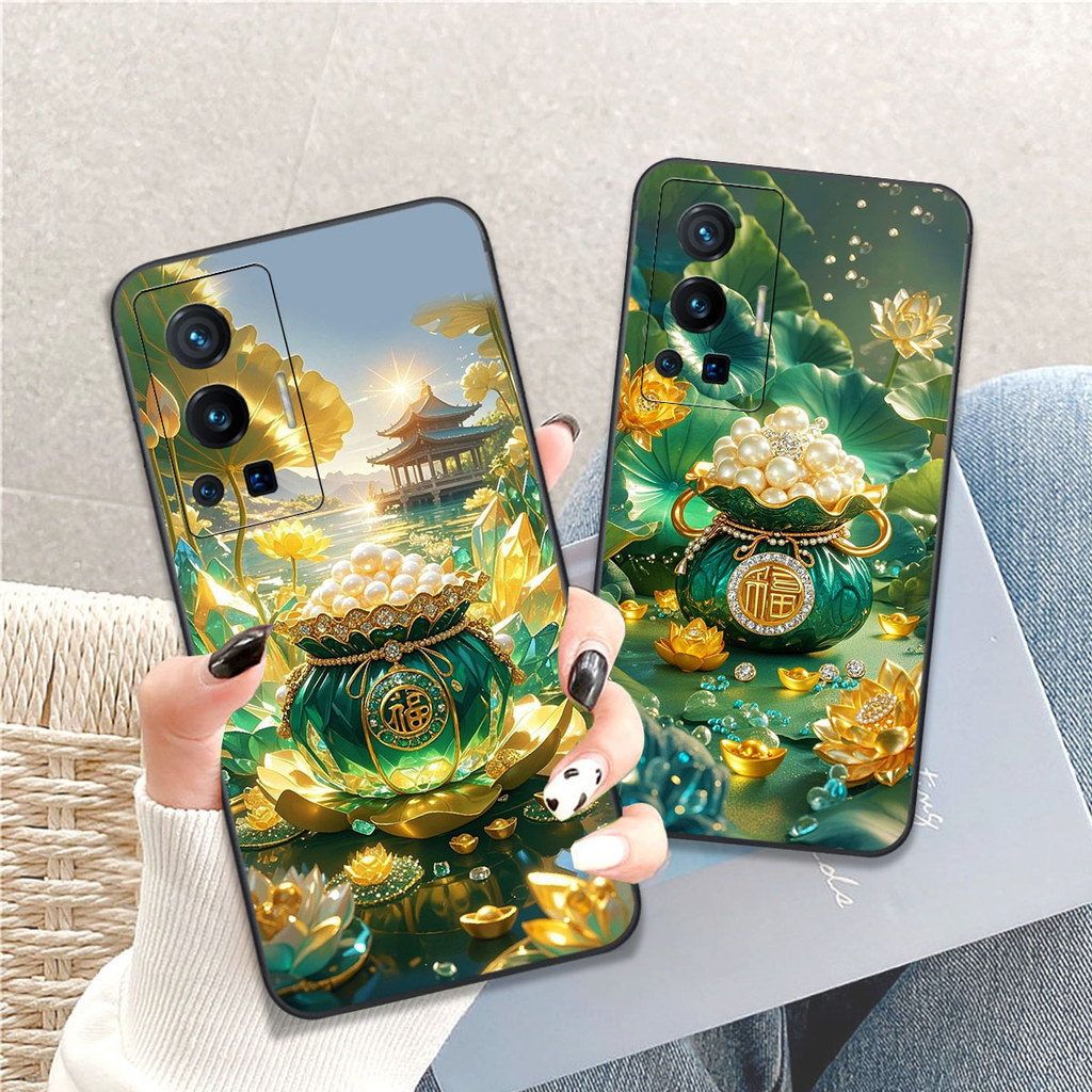 Vivo X70 / X70 Pro CASE พิมพ์ลายถุงนําโชค V CASE