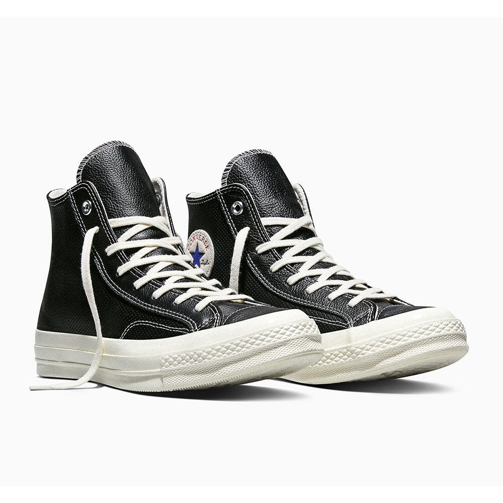 CONVERSE حذاء Chuck 70 Leather Hi — أسود