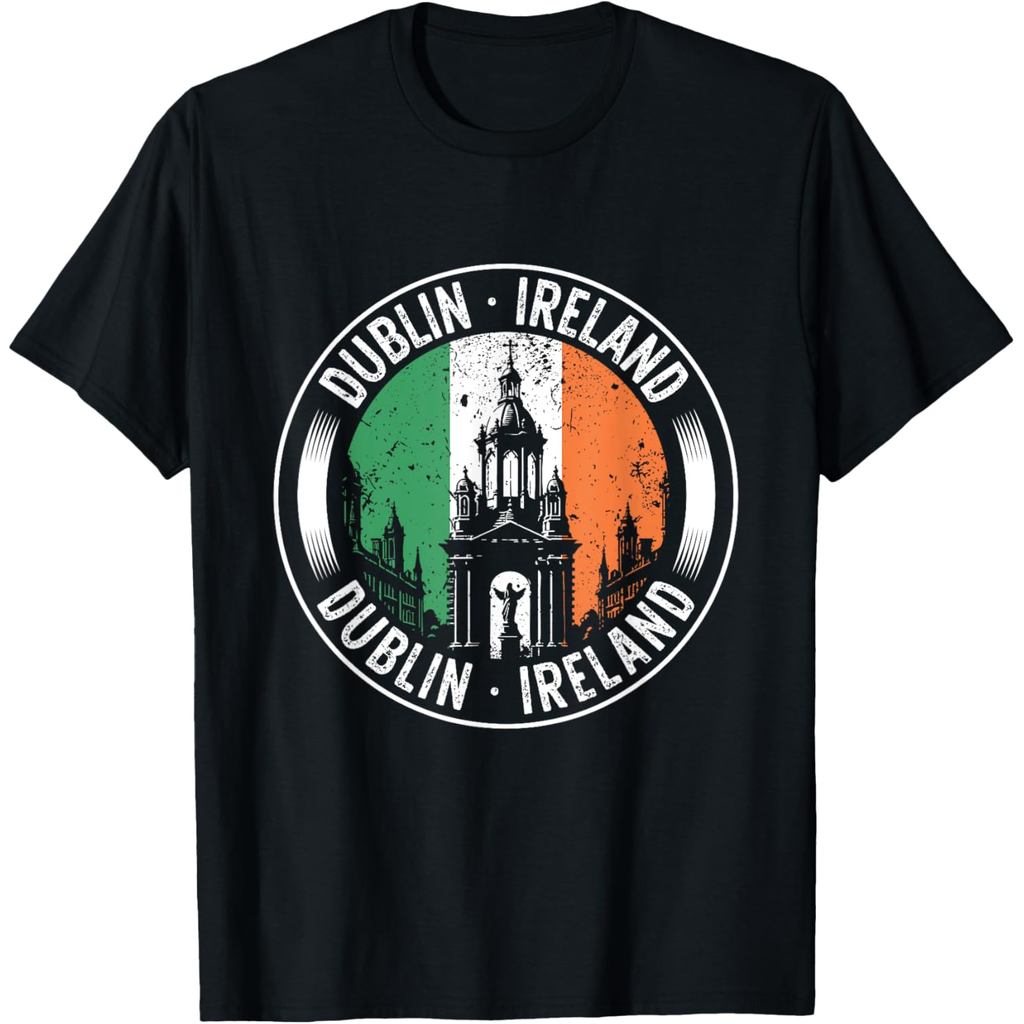 เสื้อยืดผ้าฝ้ายผู้ชาย Dublin Ireland T-Shirt