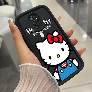 เคสสำหรับ OPPO A5 2020 A9 2020 เคสโทรศัพท์แมวสามสีซิลิโคนกันกระแทก