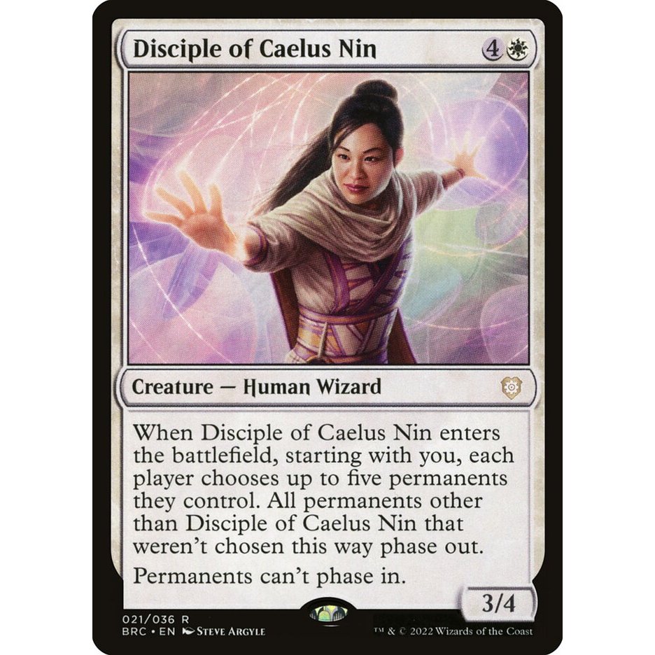 Disciple of Caelus Nin การ์ด Magic the Gathering [MTG] ของแท้