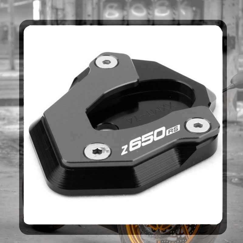 สําหรับ KAWASAKI Z650RS Z650 RS Z 650RS 2021 2022 รถจักรยานยนต์ CNC Kickstand ขาตั้ง Extension Pad แ