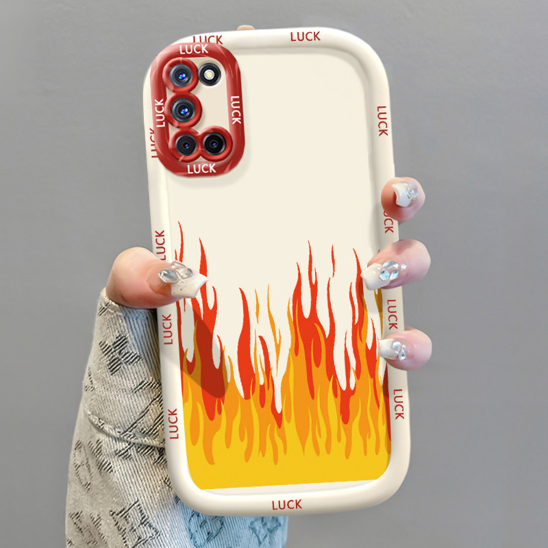 OPPO A52 A72 A92 Silicon Case การ์ตูนไฟ