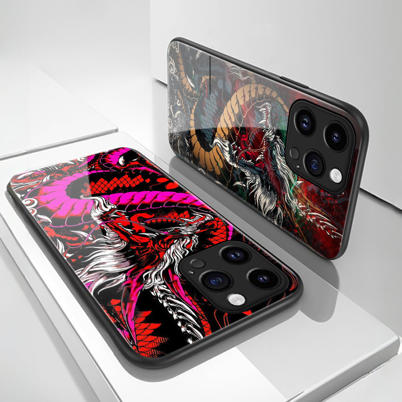 เคสสำหรับ Samsung A10 A10s M01s A11 M11 เคสโทรศัพท์มังกรเปลือกแก้วกันกระแทก - รูปที่ 6