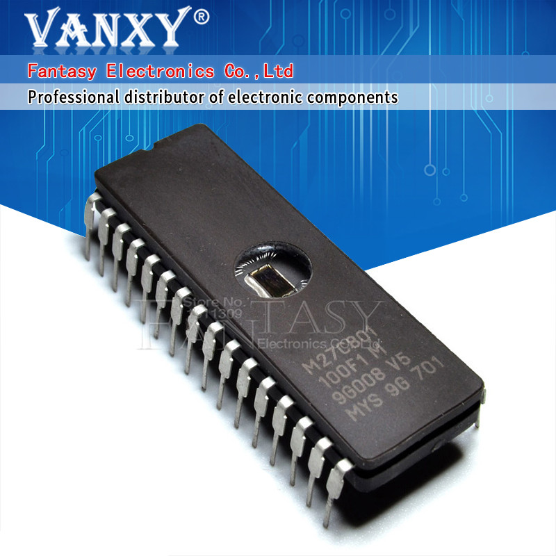 2PCS M27C801 100F1 M27C801 27C801 CDIP 32 ฟรีชิอิป