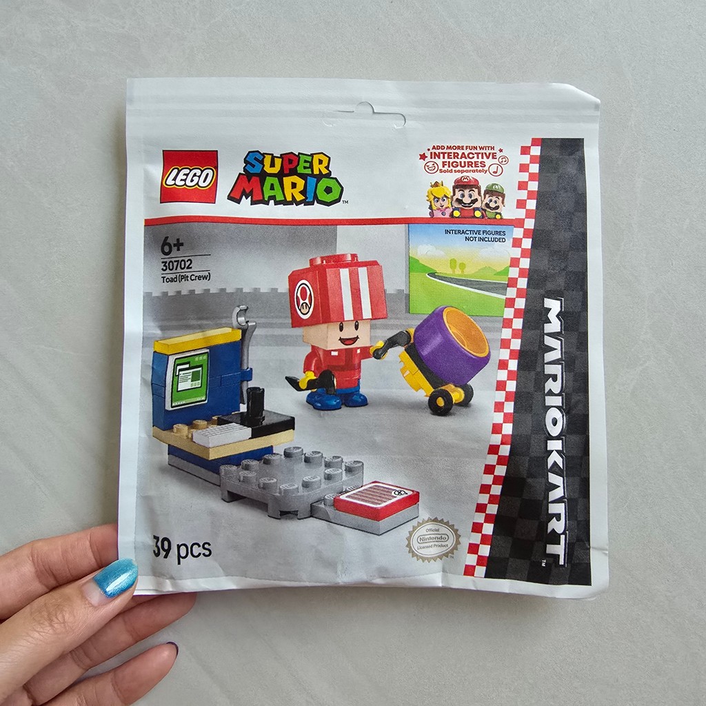Ploybrick |instock| 30702 Toad Pit Crew paper bag polybag  | Authentic 100% Super Mario