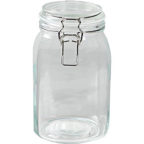 Umeshu plum wine bottle, 1.5L, 1,500ml, glass, square shape, storage bottle AZ-7112