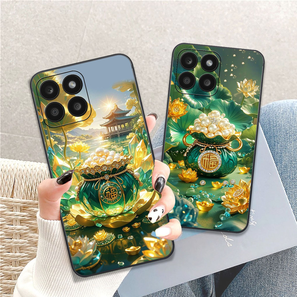 Honor X6a / X6b / X6c / X8a / X8b / X8C CASE พิมพ์ด้วยภาพกระเป๋านําโชค V CASE