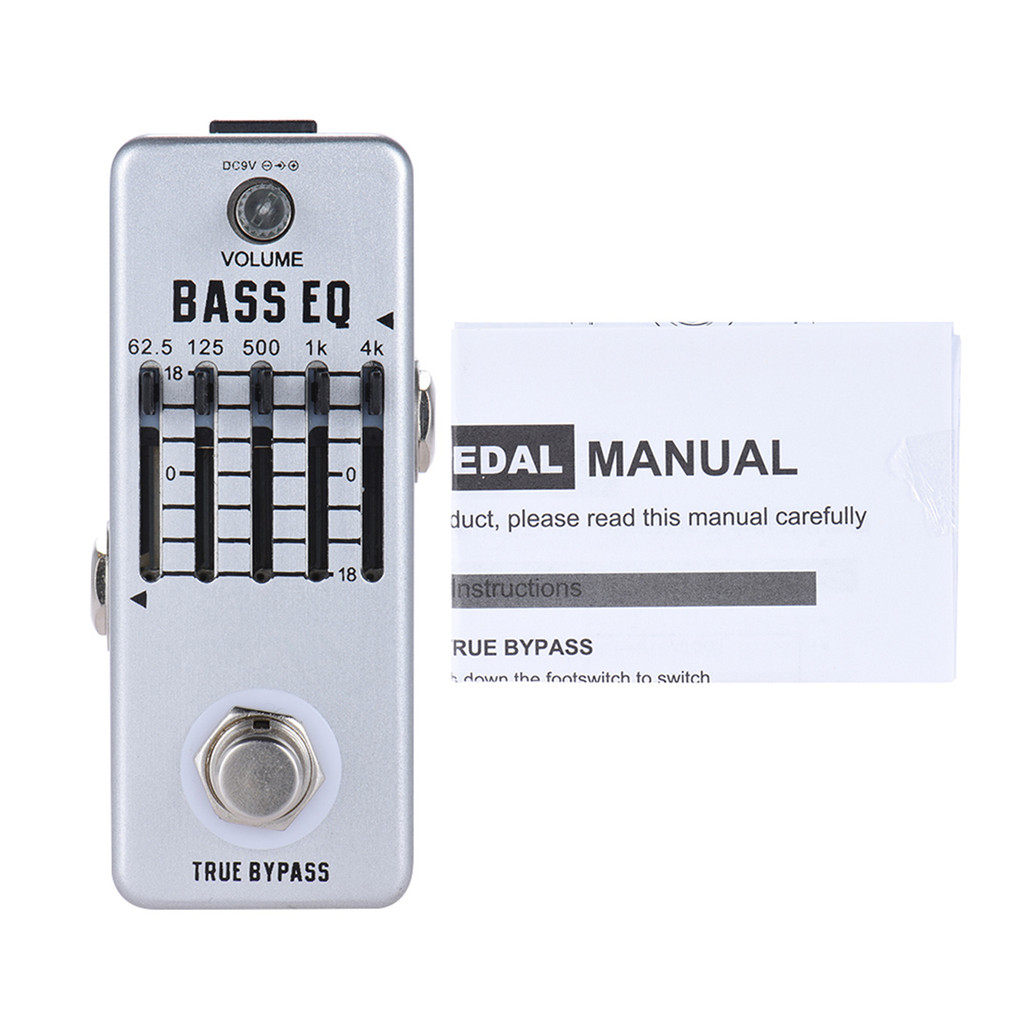 Rowin Bass กีตาร์ Equalizer Effect Pedal 5-Band EQ อลูมิเนียม True Bypass