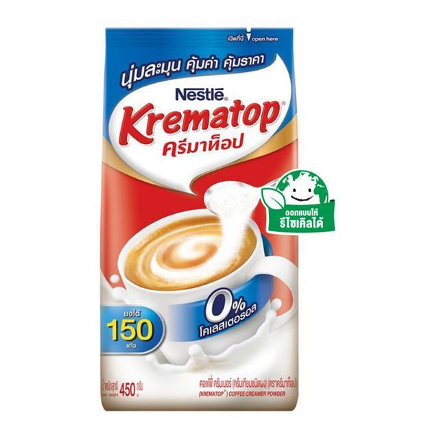 🌻 ครีมาท็อปครีมเทียมถุง 450กรัม 🌈 8850124075987 🌴 Krematop Creamer Bag 450g. 🍉 ของแห้งและเครื่องปรุง