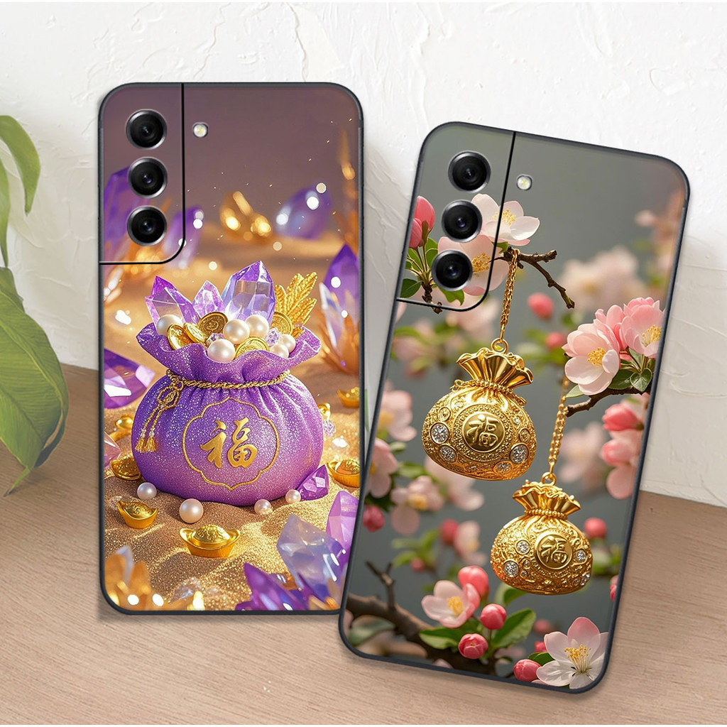 Samsung S22 / S22 Plus / S22 Ultra / S22+ CASE พิมพ์ลายถุงนําโชค V CASE