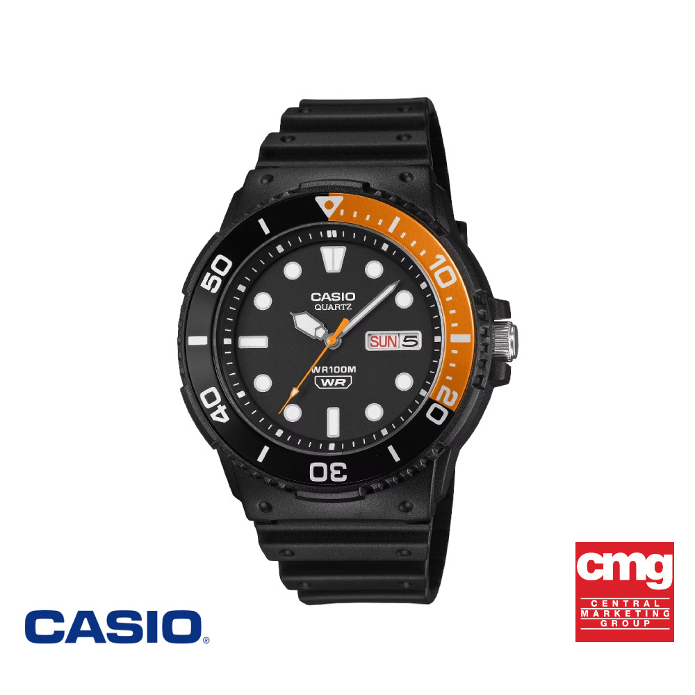 CASIO นาฬิกาข้อมือ CASIO รุ่น MRW-230H-1E4VDF สายเรซิ่น สีดำ