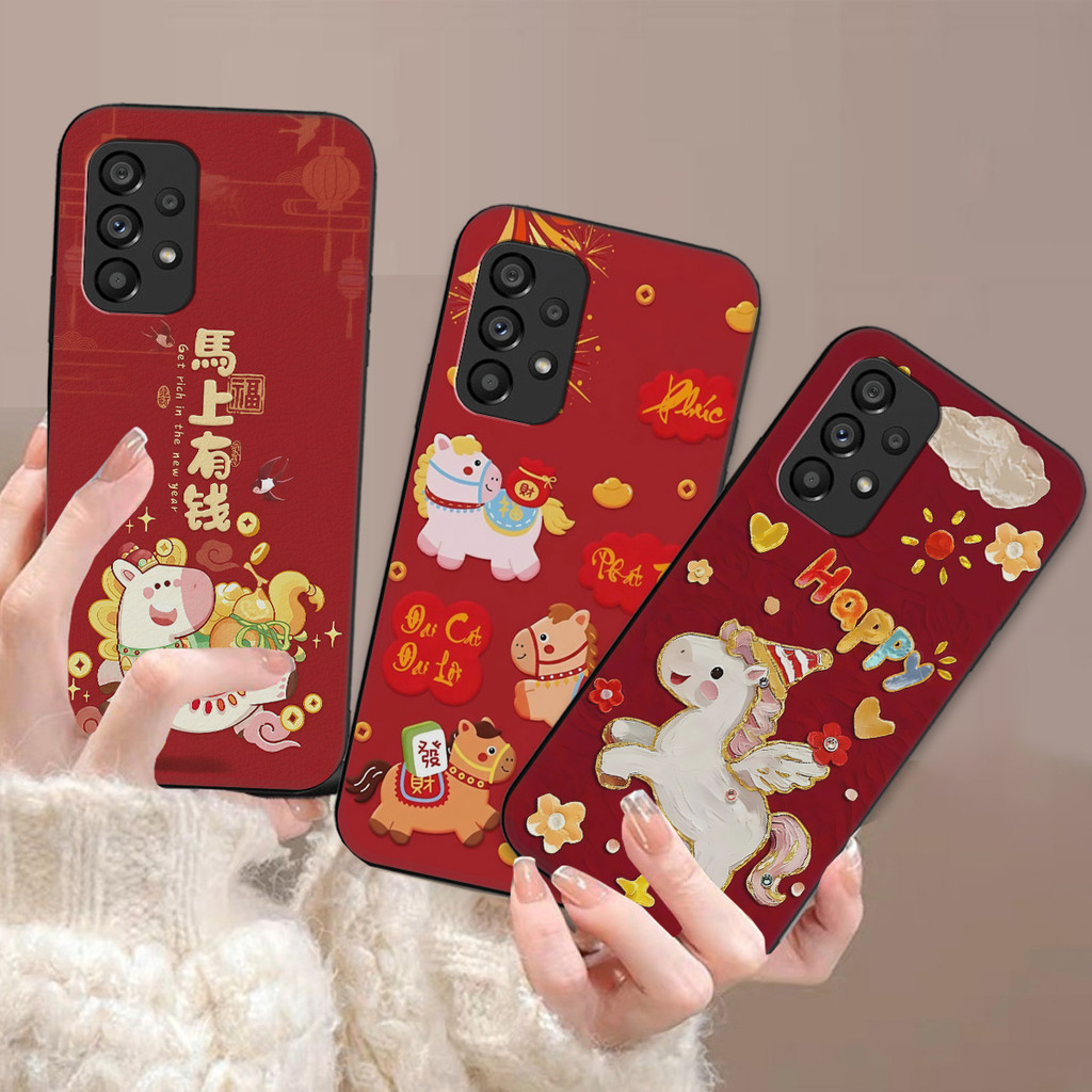 เคส Samsung M23 พิมพ์ลาย Tet สีแดงนําโชค - เคส TPU กันกระแทก