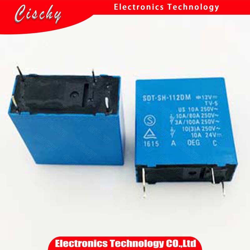 100% TE TYCO OEG SDT SH 112DM SDT SS 112DM SDT SH 124DM SDT SS 124DM 4PINS 10A 12VDC 24VDC รีเลย์