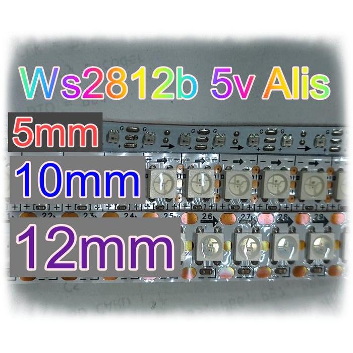 แถบ Led Ws2812B Ws2812 5V 1M 144 พิกเซล 144Smd/M แอดเดรสได้