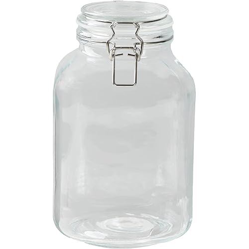 Umeshu plum wine bottle, fruit 3L, 3,000ml, glass, square shape, storage bottle AZ-7111