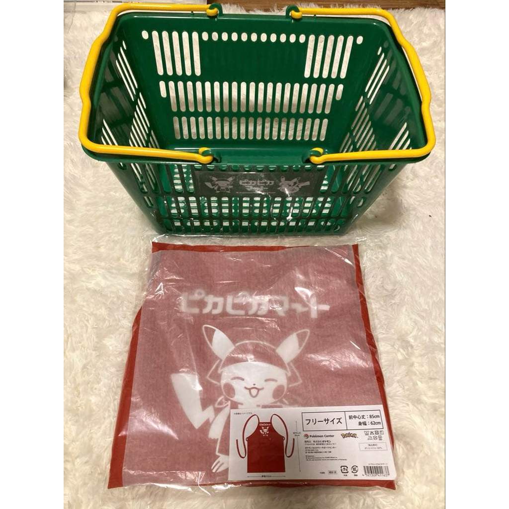 【Direct from Japan】[โปเกมอน] ผ้ากันเปื้อนตะกร้า PikaPika Mart ชุด 2 ชิ้น【Japan Exclusive】