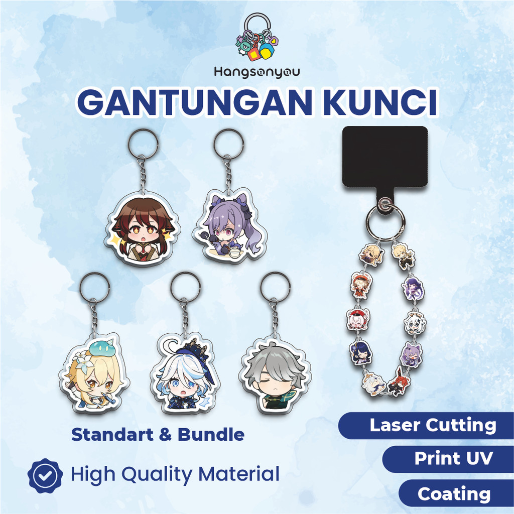 GANTUNGAN [GENSHIN IMPACT] พวงกุญแจอะคริลิก / พวงกุญแจอะคริลิก / พวงกุญแจ GENSHIN IMPACT