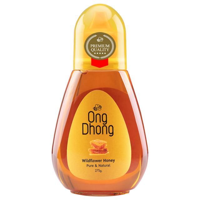 🌴 อองตองน้ำผึ้งดอกไม้ป่าขวดบีบ 275กรัม [8859219700759] 💐 Ong Dhong Wildflower Honey 275g. 🍁 น้ำตาลแล