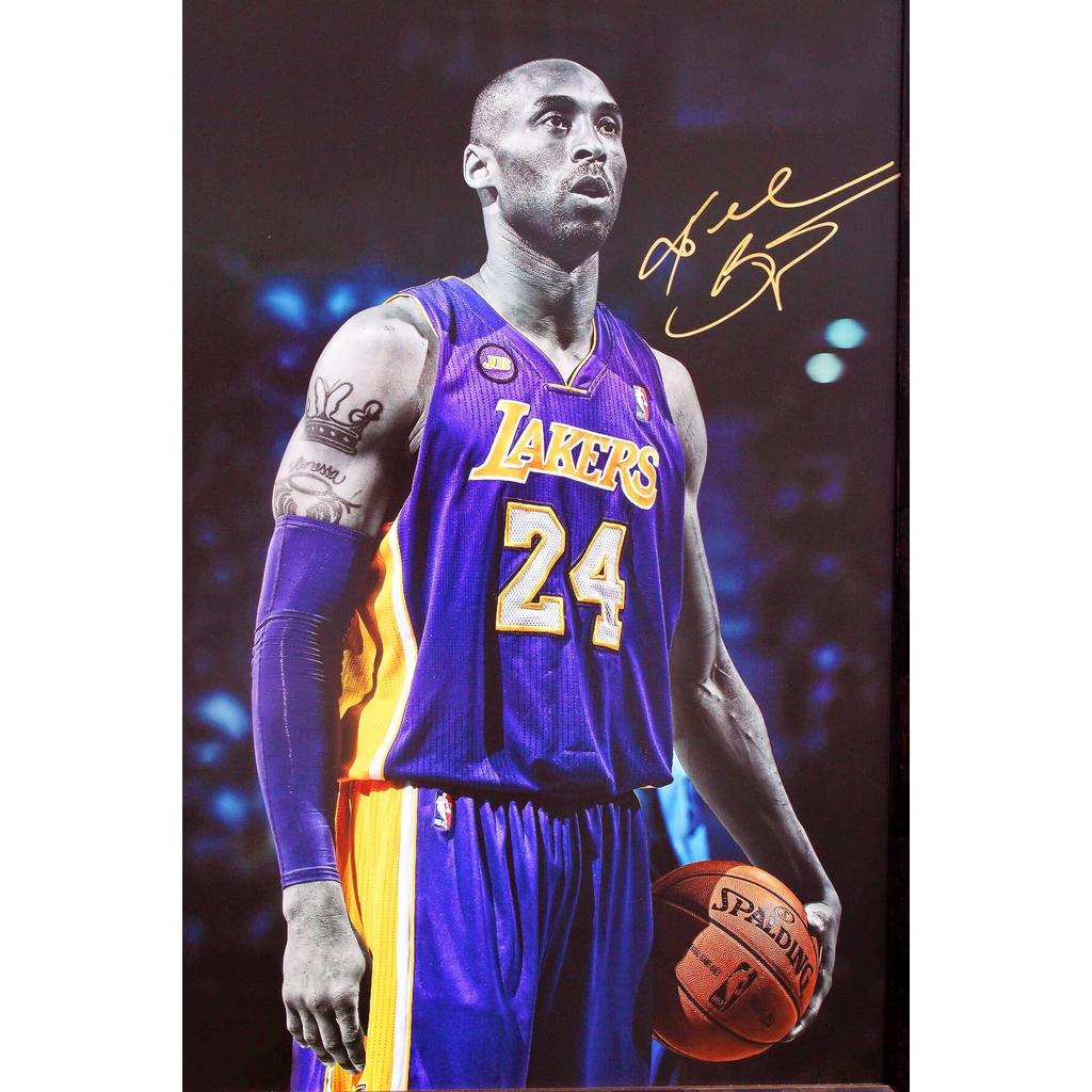 Us Art & Frame Kobe Bryant Signature Moment Poster 24 X 36 นิ้ว La Lakers ความละเอียดสูง Full Color 