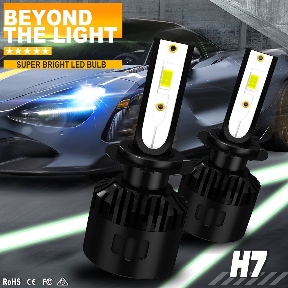 [SP-PLG]คู่ H1 H3 H4 H7 H11 9005 9006 ไฟแปลงไฟหน้า LED 6000K สีขาวสว่าง