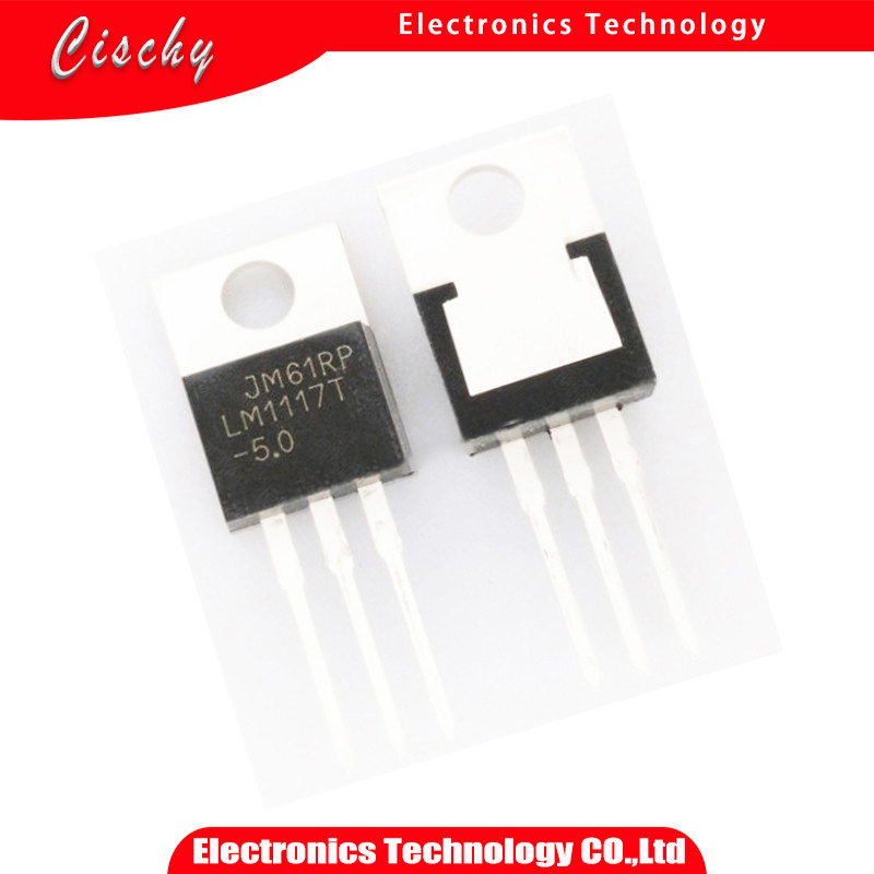 10pcs LM1117T 5.0 ถึง 220 LM1117T 5 TO220 5V LM1117 800mA Low Dropout Linear Regulator