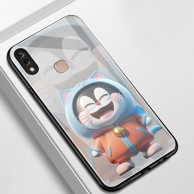 เคสสำหรับ VIVO Y85 Y85A V9 V9 Pro V9 Youth Z1 Z1i Z3x เคสโทรศัพท์แมวเปลือกแก้วกันกระแทก