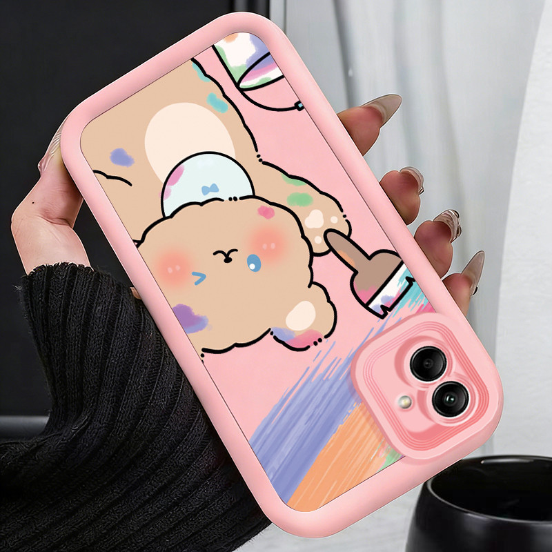 เคสสำหรับ Samsung A07 M07 F07 F70E 5G M17E 5G เคสโทรศัพท์แบบใหม่กราฟฟิตีหมีกระต่ายซิลิโคนซอฟต์เชลล์กันกระแทก