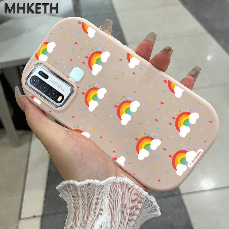 MHKETH เคสสำหรับ VIVO Y50 Y30 Y30i เคสโทรศัพท์กันกระแทกน่ารักและซิลิโคนออกแบบเอง