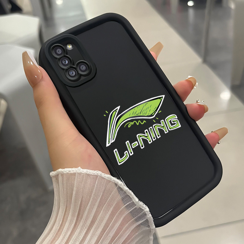 เคสสำหรับ Samsung Galaxy A31 เคสโทรศัพท์แบรนด์อินเทรนด์สามสีซิลิโคนกันกระแทก