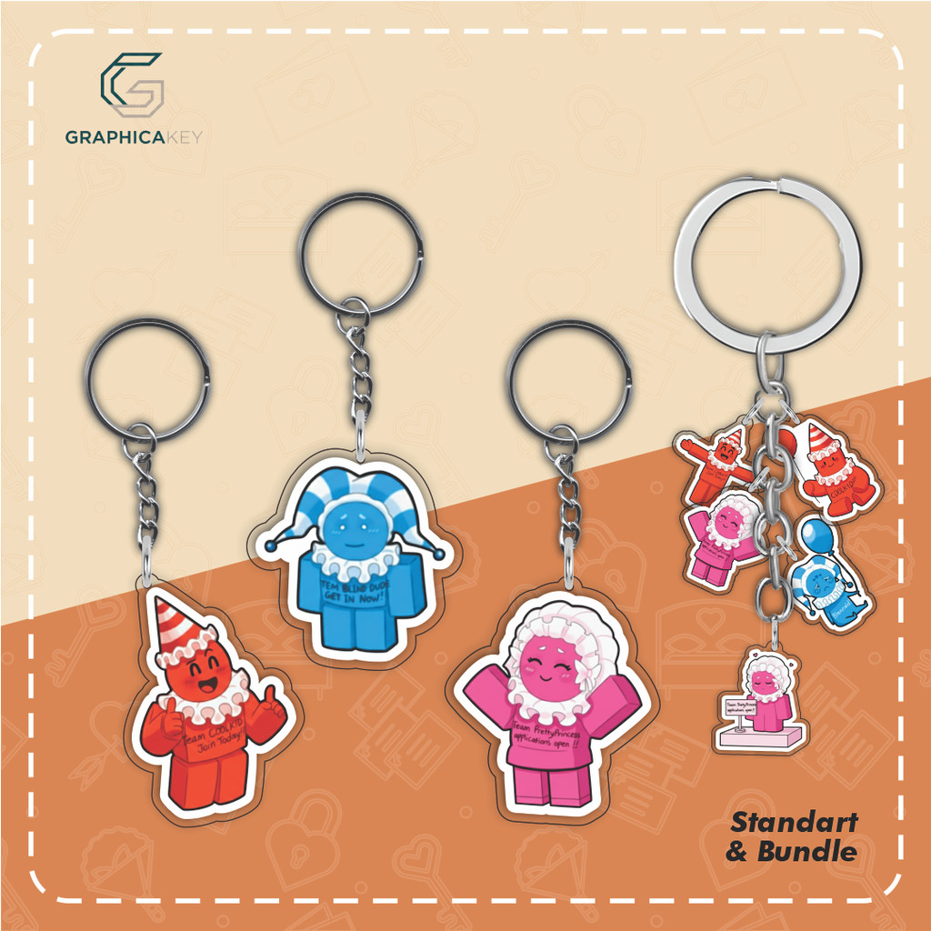 GANTUNGAN FORSAKEN C00LKIDD PARTY SKINS พวงกุญแจอะคริลิค