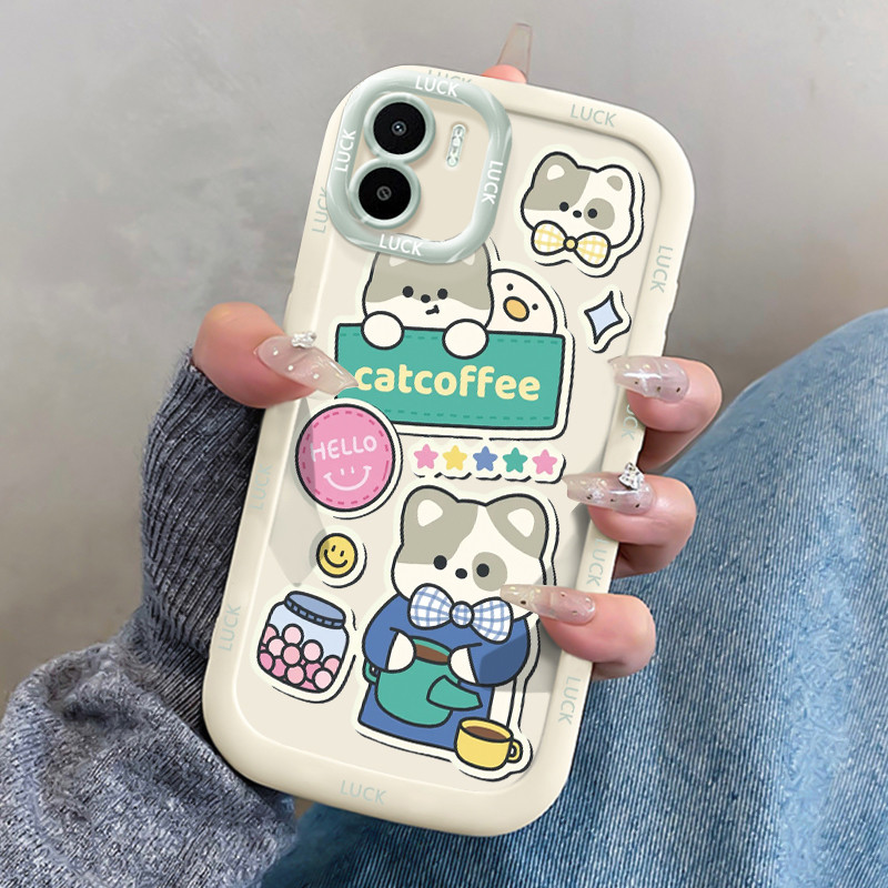 เคสสำหรับ Xiaomi Redmi A1 A2 เคสโทรศัพท์สัตว์น่ารักซิลิโคนกันกระแทก