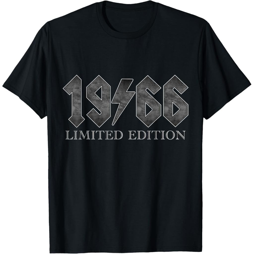 เสื้อยืดผ้าฝ้ายผู้ชาย Vintage 1966 Classic 60 Years Old Bday 60th Birthday Rock เสื้อยืด