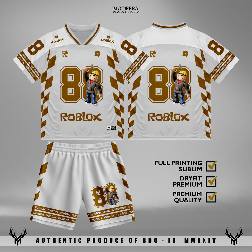 Roblox 88 Game Jersey Pants Set สําหรับผู้ชายและผู้หญิง | ครอบครัว Couple | Family Set - Motifera St