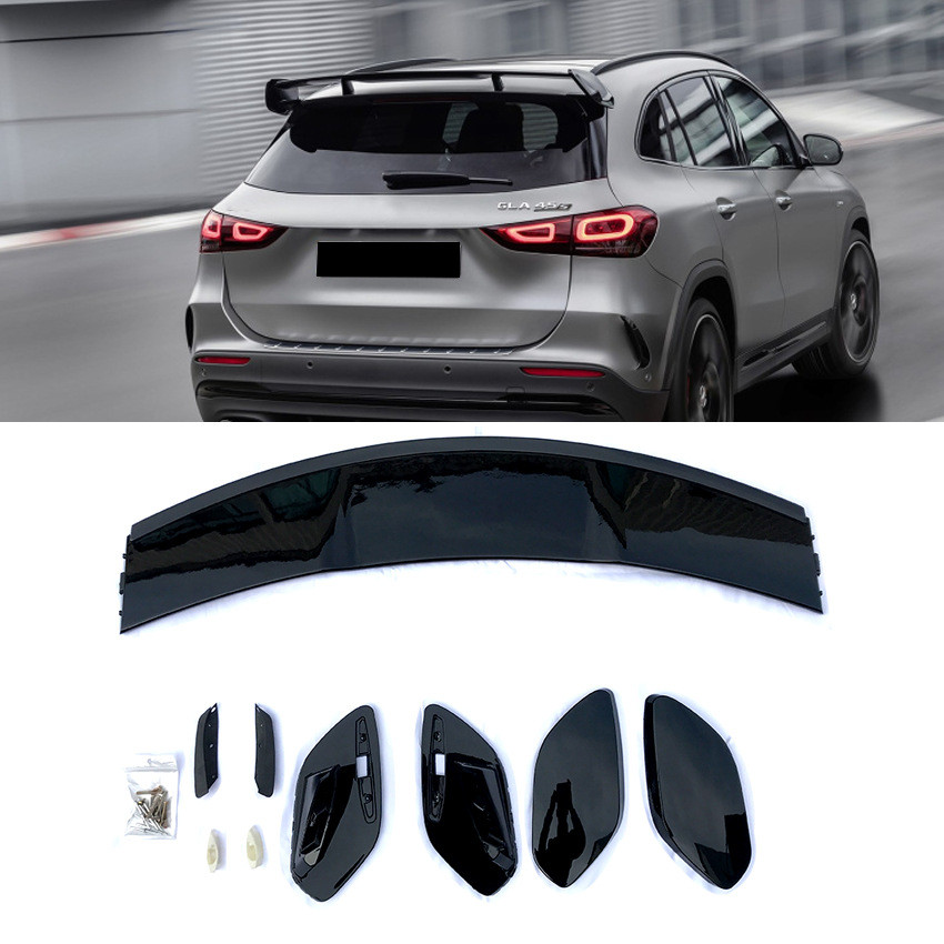 เหมาะสําหรับ Mercedes GLA GLA180 200 GLA35 45 AMG H247 2020 + การปรับเปลี่ยนปีกด้านบนปีกด้านหลัง