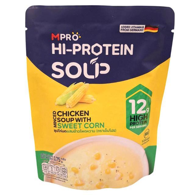 🌻 เอ็มโปรซุปไก่บดผสมข้าวโพดหวาน 175กรัม 🌈 8858679312199 🌴 Mpro Minced Chicken Soup With Sweet Corn 1