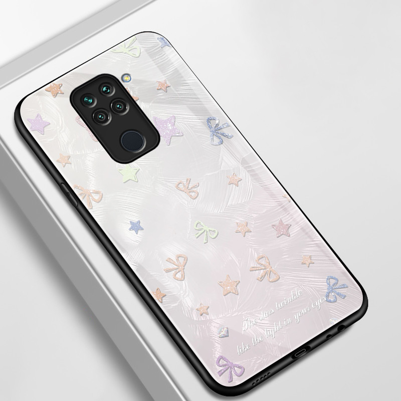 เคสสำหรับ Xiaomi Redmi Note 9 Note 9s Note 9 Pro POCO M2 Pro เคสโทรศัพท์กุทัณฑ์รูปหัวใจเปลือกแก้วกันกระแทก