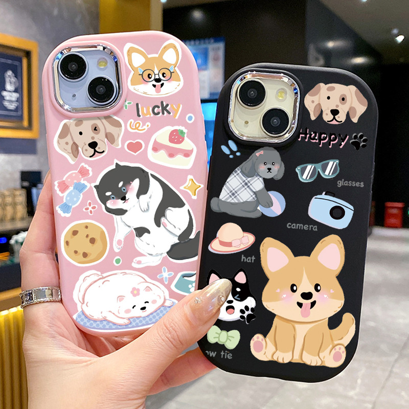 เคสสำหรับ OPPO Reno 13 5G Reno 13F 4G Reno 13F 5G เคสโทรศัพท์หมาโชคดีกันกระแทกกลมและอ้วน - รูปที่ 7