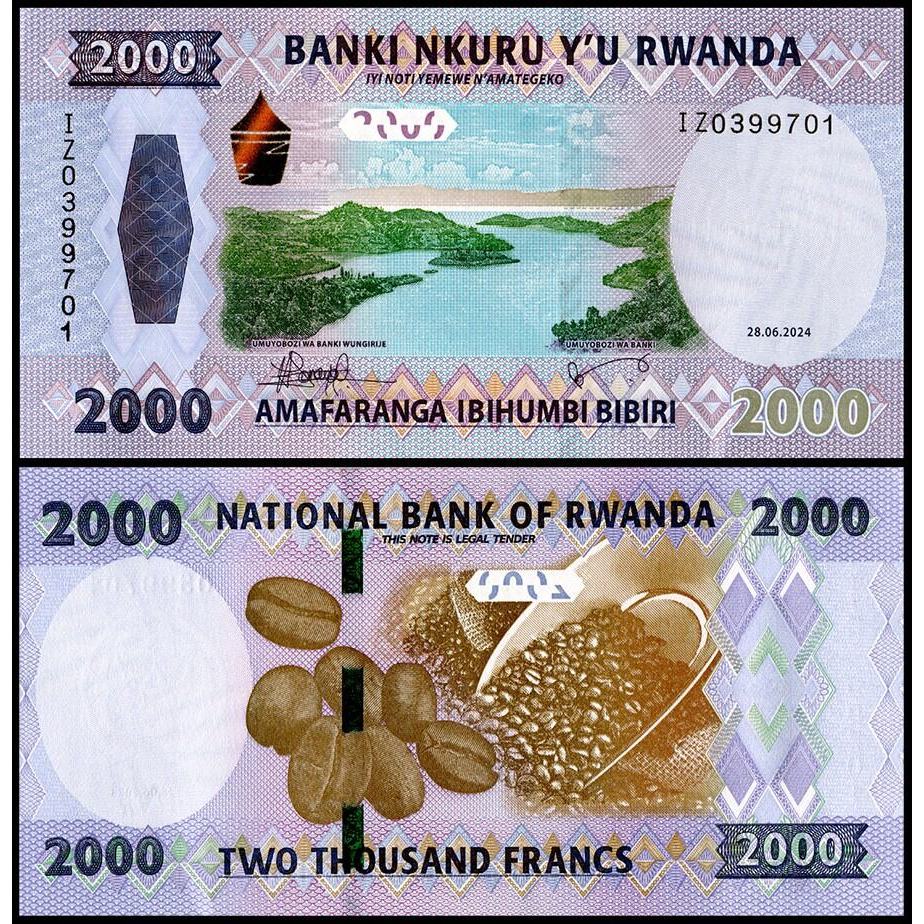 Rwanda 2024 2000 Francs UNC (P-44)