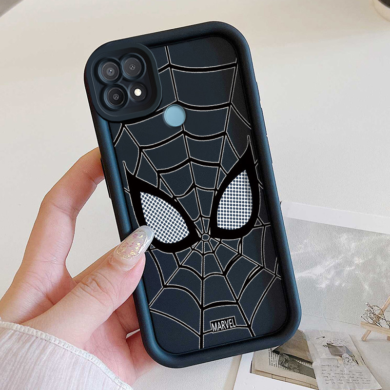 เคสสำหรับ OPPO A15 A15s A35 เคสโทรศัพท์ใยแมงมุมซิลิโคนซิลิโคนซอฟต์เชลล์กันกระแทก